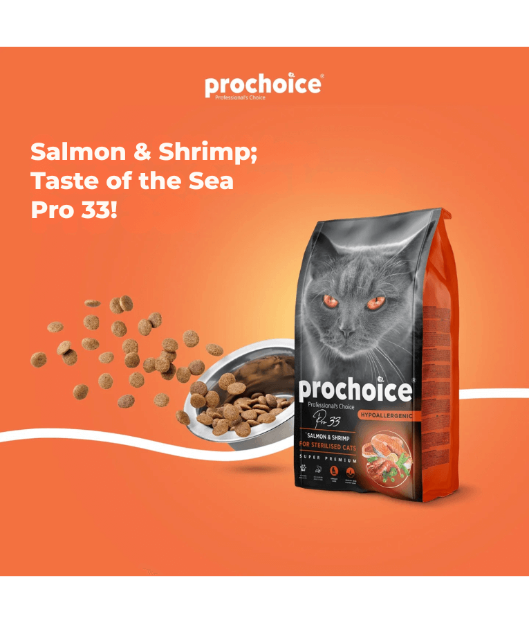 Prochoice - Pro 33 Salmon & Shrimp Sterilized Hypoallergenic 2kg-15kg