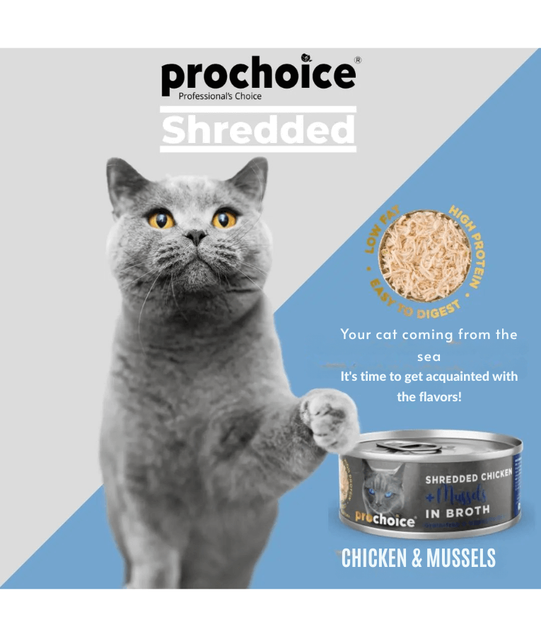 Prochoice - Shredded Fresh Chicken and Mussels In Broth 70g