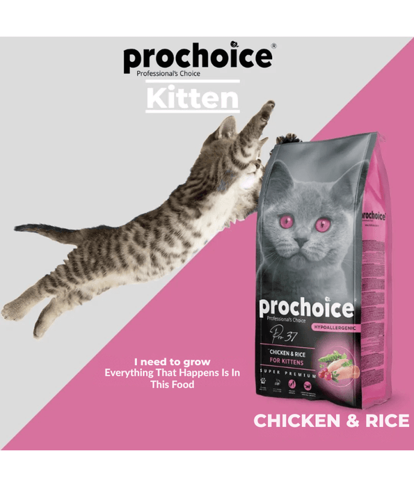 Prochoice - Pro 37 Chicken & Rice Hypoallergenic For Kittens 2kg