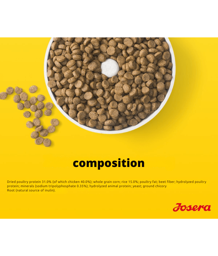 Josera - Miniwell Dry Dog Food – Poultry & Rice Small-Breed Adult, Small Kibble Size for Dental & Skin Support – 4.5 kg