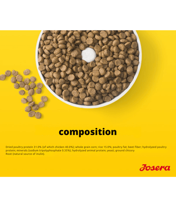 Josera - Miniwell Dry Dog Food – Poultry & Rice Small-Breed Adult, Small Kibble Size for Dental & Skin Support – 4.5 kg