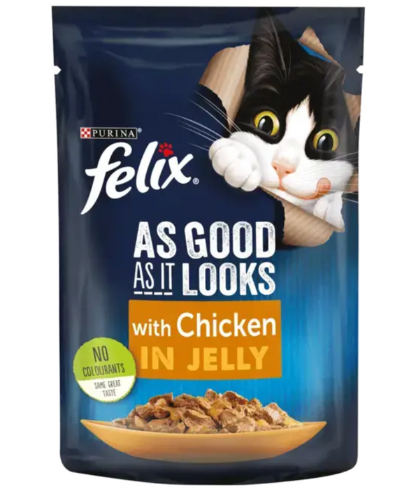 Purina - Felix As Good As It Looks Chicken In Jelly Wet Cat Food 85g