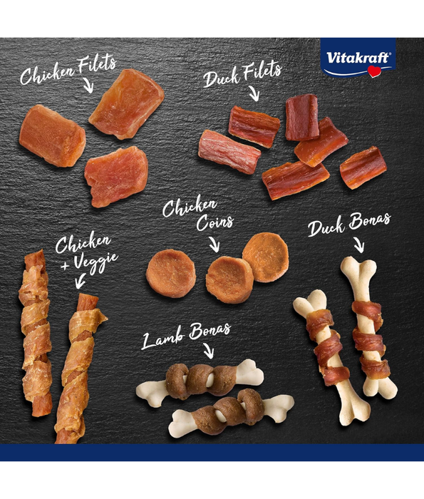 Vitakraft - Advent Calendar for Dogs 2025, Premium Christmas Dog Treat Calendar - 24 Daily Snacks