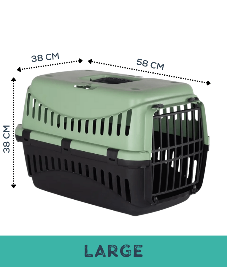 MP Bergamo - Gipsy ECO Salvia Plastic Door Pet Carrier - Small & Large