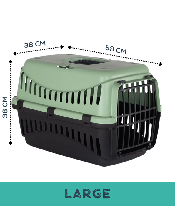 MP Bergamo – Gipsy ECO Salvia Plastic Door Pet Carrier – Small & Large