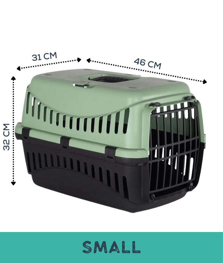 MP Bergamo - Gipsy ECO Salvia Plastic Door Pet Carrier - Small & Large