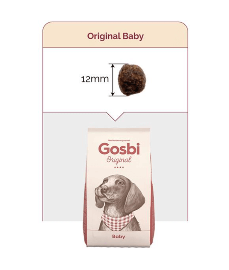 Gosbi - Original, Baby Chicken Dry Dog Food For All Breed 3kg-12kg