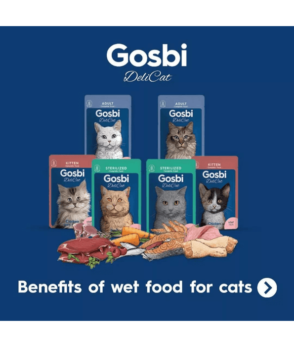 Gosbi - DeliCat, Chicken & Turkey, Grain-Free, Prebiotics, Taurine, Adult Wet Cat Food - 70g