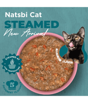Gosbi - Natsbi Steamed, Beef in Broth Fresh Cat Food – Grain-Free, Complete Meal for All Life Stages – 80g