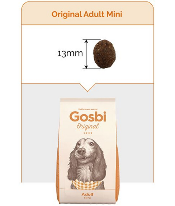 Gosbi - Original, Chicken Adult Dry Dog Food For Mini and Small Breeds 3kg-12kg