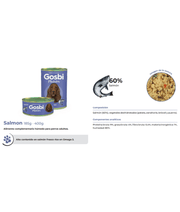 Gosbi - Plaisirs, Grain-Free Salmon Senior Complementary Wet Dog Food – Hypoallergenic, Monoprotein, All-Natural 185g