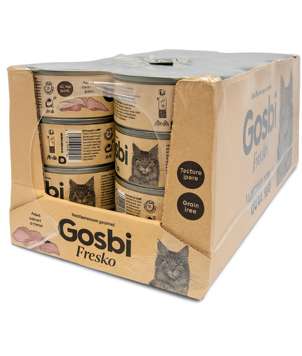 Gosbi - Fresko, Turkey & Ham, Grain-Free, High-Protein, Supplementary Wet Cat Food - 70g