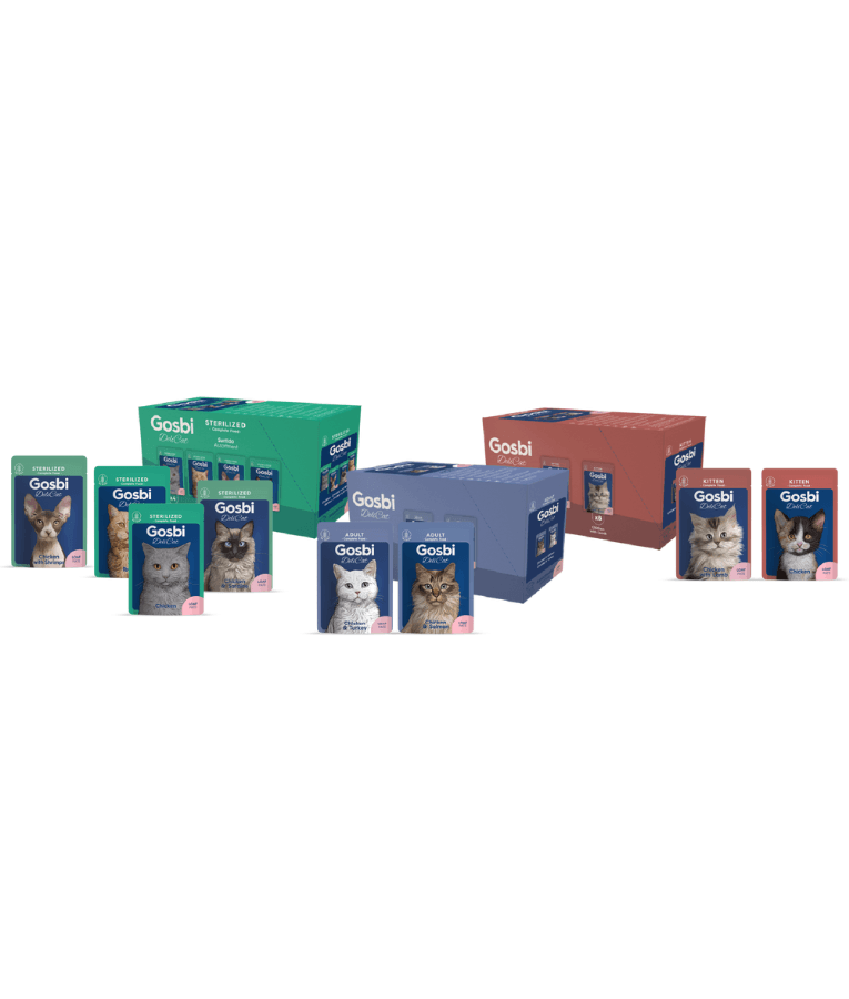 Gosbi - DeliCat, Iberico Pork Sterilized Complete Adult Wet Cat Food – Loaf Pâté, Grain-Free, Low-Calorie – 70g