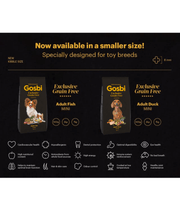 Gosbi - Exclusive Grain Free, Hypoallergenic Duck Adult Dry Dog Food For Small and Mini Breeds 3kg