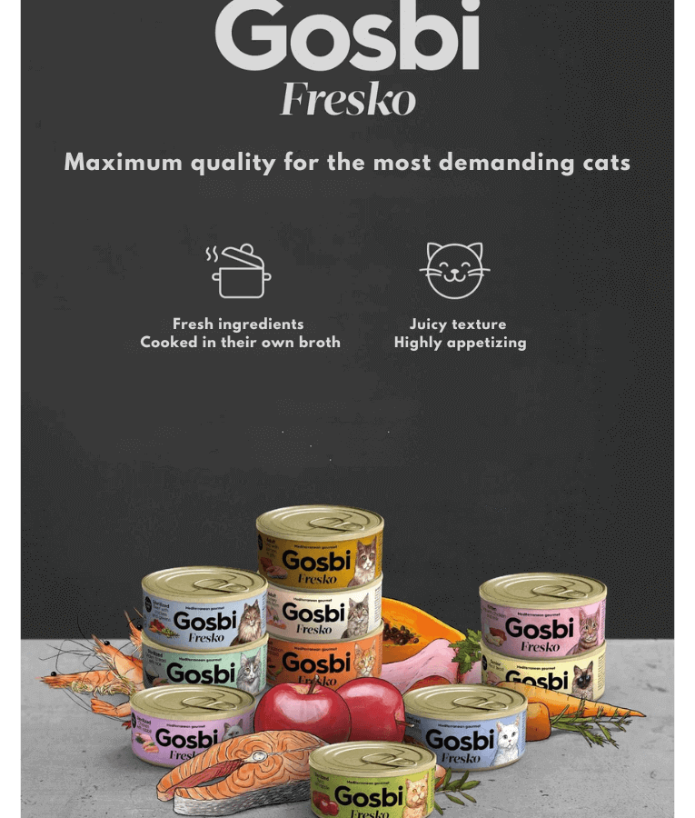 Gosbi - Fresko, Tuna with Goat Milk Complementary Kitten Wet Cat Food – 70g