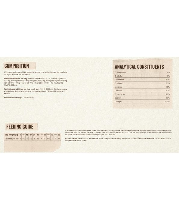 Carnilove - Ostrich with Blackberries Pate 300g