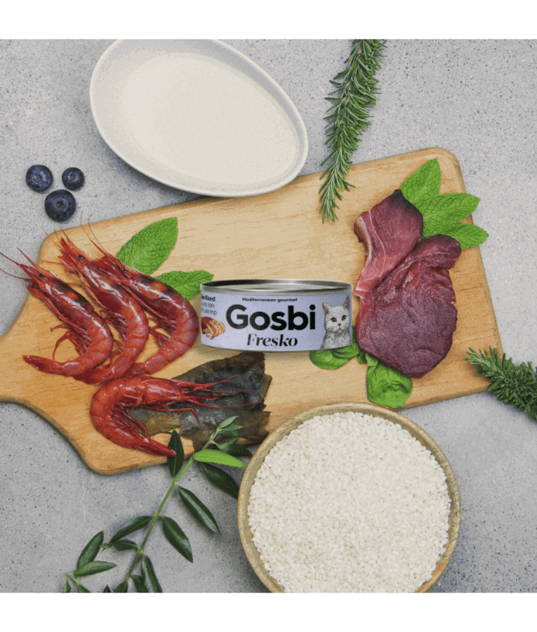 Gosbi - Fresko, Tuna, Chicken, and Milk Kitten Complementary Wet Cat Food – 70g