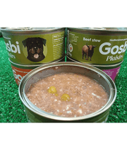 Gosbi - Plaisirs, Grain Free Beef Stew Adult Complementary Wet Dog Food – Hypoallergenic, Monoprotein, Weight Control 185g-370g