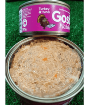 Gosbi - Plaisirs, Grain-Free Turkey & Tuna Adult Complementary Wet Dog Food – Weight Control 185g-400g