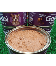 Gosbi - Plaisirs, Grain-Free Chicken & Beef Adult Complementary Wet Dog Food 185g