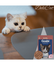 Gosbi - DeliCat, Chicken Kitten Complete Wet Cat Food – Loaf Pâté, Grain-Free, Energy-Rich – 70g