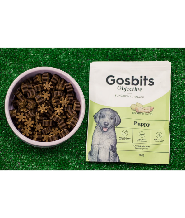 Gosbi - Gosbits Objective, Chicken Puppy Dog Treats For Development, All Natural 150g