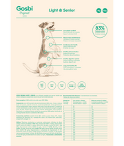 Gosbi - Original, Chicken Light & Senior Dry Dog Food For All Breeds 3kg-12kg