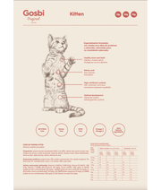 Gosbi - Original, Chicken, Salmon, and Tuna Kitten Dry Cat Food – Growth Formula 1kg