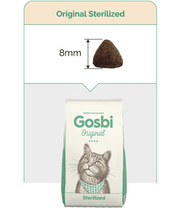 Gosbi - Original, Chicken, Salmon, and Tuna Adult Dry Cat Food – Sterilized, Hair and Skin Support 1kg-3kg-7kg