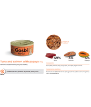 Gosbi - Fresko, Tuna, Salmon, and Papaya Adult Complementary Wet Cat Food – 70g