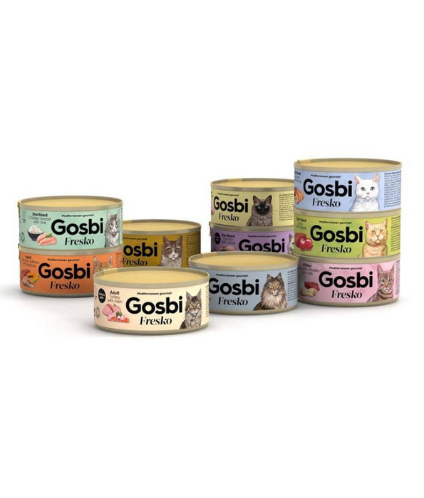 Gosbi - Fresko, Tuna and Apple Sterilized Complementary Adult Wet Cat Food – 70g