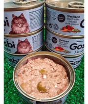 Gosbi - Fresko, Beef, Chicken, and Vegetables Sterilized Complementary Adult Wet Cat Food – Grain-Free 70g