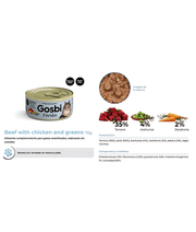 Gosbi - Fresko, Beef, Chicken, and Vegetables Sterilized Complementary Adult Wet Cat Food – Grain-Free 70g