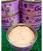 Gosbi - Fresko, Chicken and Rabbit Sterilized Complementary Adult Wet Cat Food – Grain-Free 70g