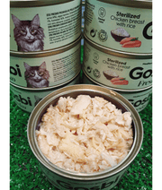 Gosbi - Fresko, Chicken Breast and Rice Sterilized Complementary Adult Wet Cat Food – 70g