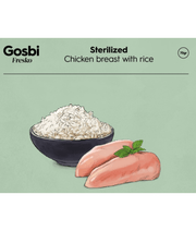 Gosbi - Fresko, Chicken Breast and Rice Sterilized Complementary Adult Wet Cat Food – 70g