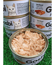 Gosbi - Fresko, Tuna and Shrimp Sterilized Complementary Adult Wet Cat Food – 70g