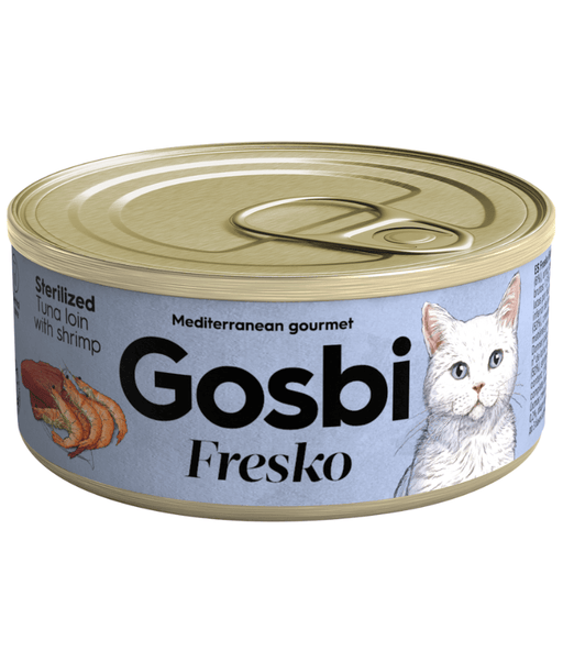 Gosbi - Fresko, Tuna and Shrimp Sterilized Complementary Adult Wet Cat Food – 70g