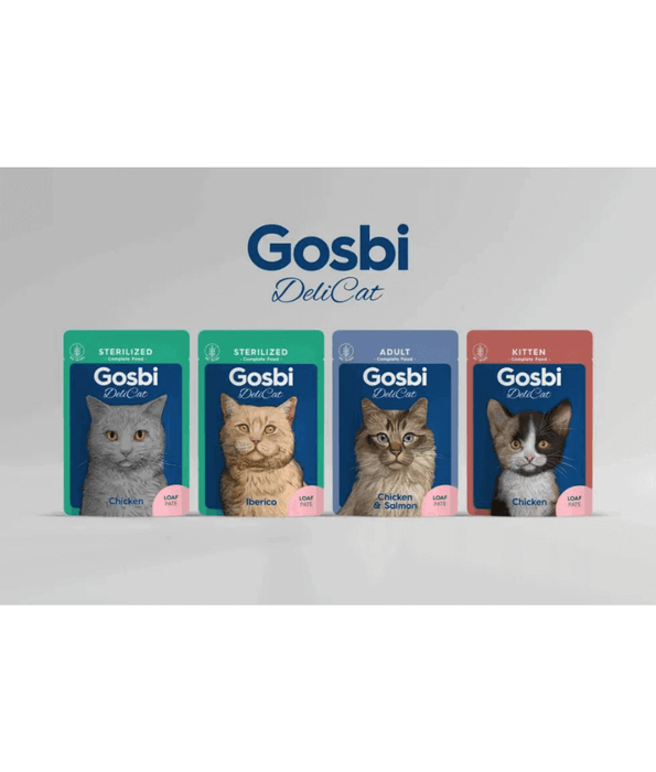 Gosbi - DeliCat, Chicken & Turkey, Grain-Free, Prebiotics, Taurine, Adult Wet Cat Food - 70g