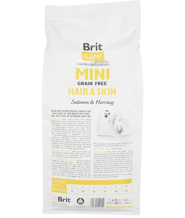 Brit Care - Mini Hair & Skin Grain Free Adult 2kg