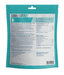 Virbac - Veggiedent FRESH Dental Chews, Plant-Based Formula, Dental & Digestive Support S- M packaging back view.