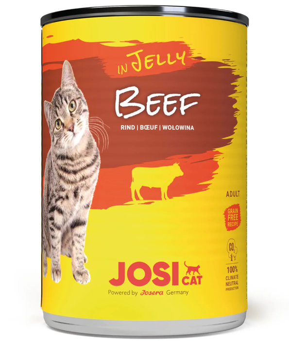 Josera - JosiCat Beef in Jelly, Grain-Free, Adult - Wet Cat Food - 400 g