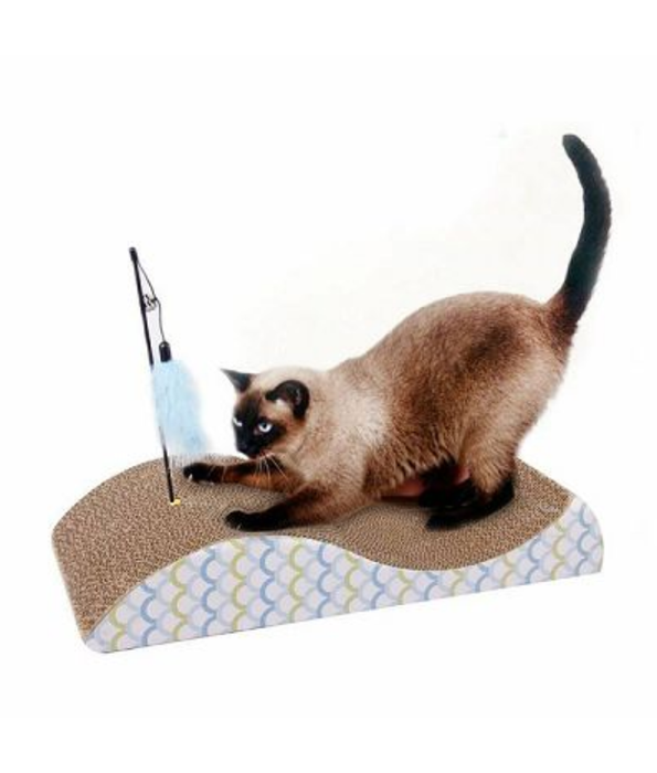 Pawise - Fish Cat Scratch L48xW22xH8.5 cm