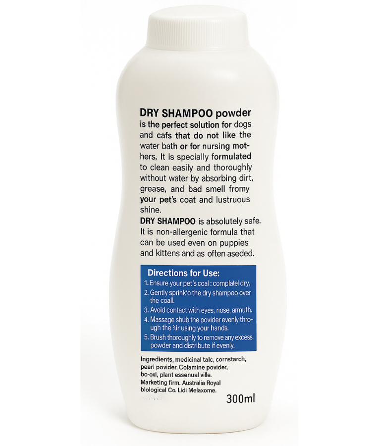 Smart Mate - Jasmine Dry Shampoo Powder for Dogs & Cats - 300 ml