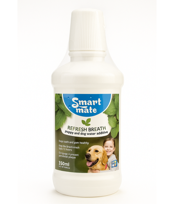 Smart Mate Refresh Breath – Puppy & Dog Water Additive, Dental Care – 350ml