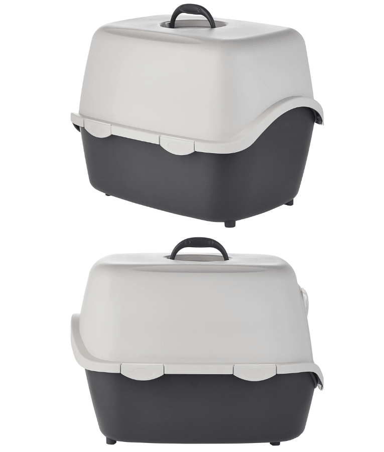 Trixie Vico Cat Litter Tray, With Hood White & Grey 58 x 30 x 39 cm