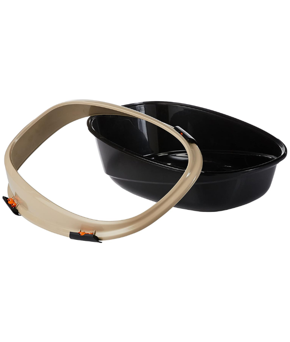 MP Bergamo – Pin Up Maxi Eco Salvia Open Litter Box – Green & Black – 66×49×36 cm