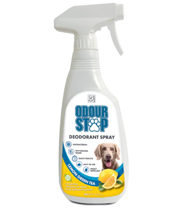 M-Pets - Odour STOP Deodorant Spray, Lemon Green Tea Scented - 500 ml