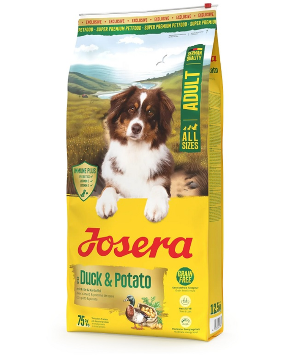 Josera - Duck & Potato, Grain-Free, Immune Support, Moderate Energy, Adult Dry Dog Food - 12.5kg