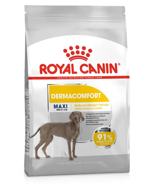 Royal Canin - Dermacomfort Maxi Dry Dog Food – Skin & Coat Care for Large Dogs - 12 kg